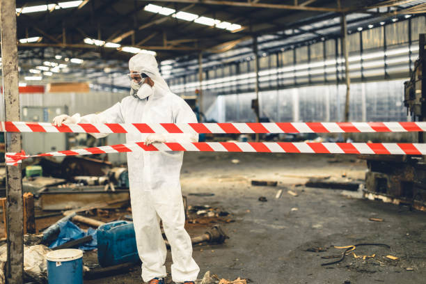 Professional Crime Scene Cleanup technician working in Boulder Creek, CA